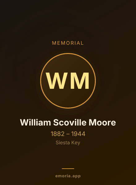 Memorial portrait of William Scoville Moore