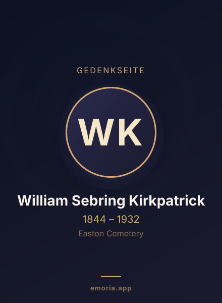Gedenkportrait von William Sebring Kirkpatrick