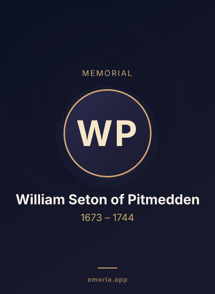 Memorial portrait of William Seton of Pitmedden