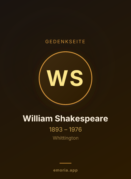 Gedenkportrait von William Shakespeare