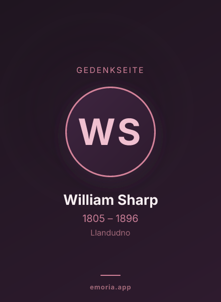 Gedenkportrait von William Sharp