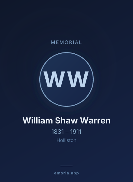 Memorial portrait of William Shaw Warren