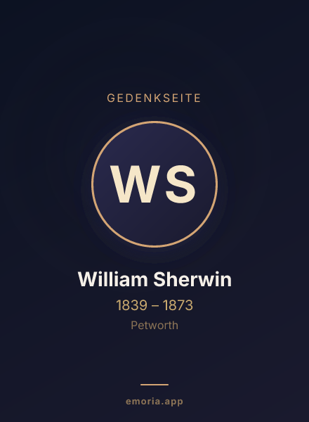 Gedenkportrait von William Sherwin