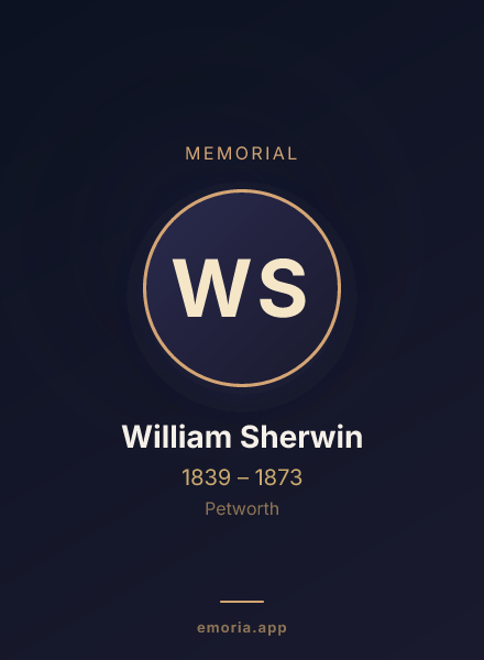 Memorial portrait of William Sherwin