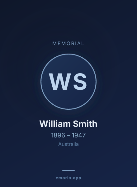 Memorial portrait of William Smith