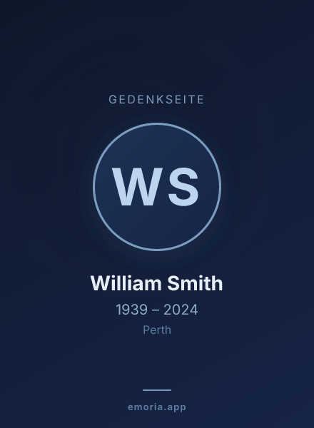 Gedenkportrait von William Smith
