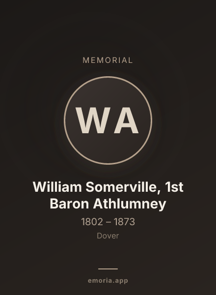 Memorial portrait of William Somerville, 1st Baron Athlumney