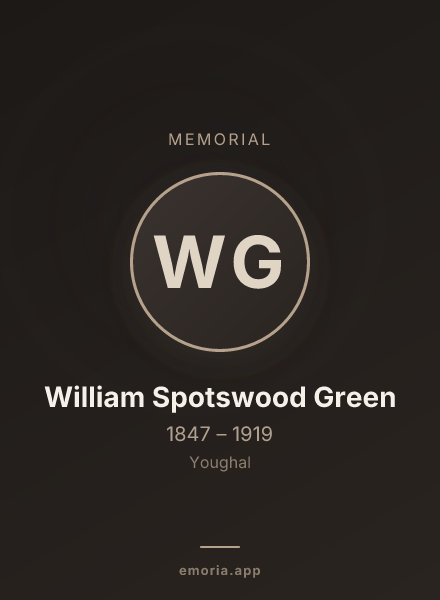 Memorial portrait of William Spotswood Green