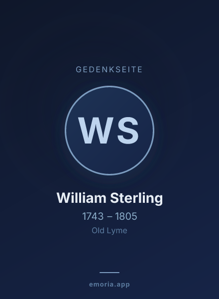 Gedenkportrait von William Sterling