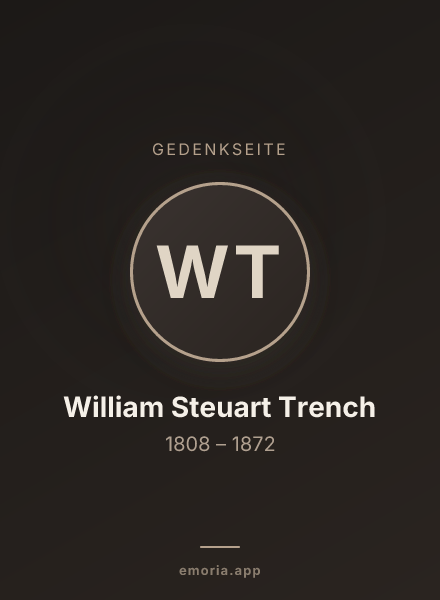 Gedenkportrait von William Steuart Trench