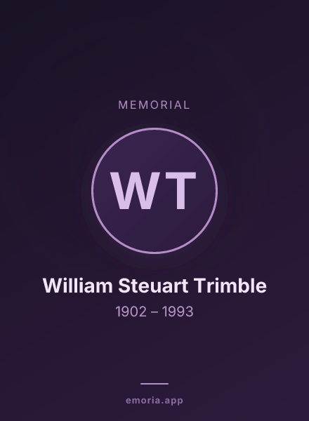 Memorial portrait of William Steuart Trimble