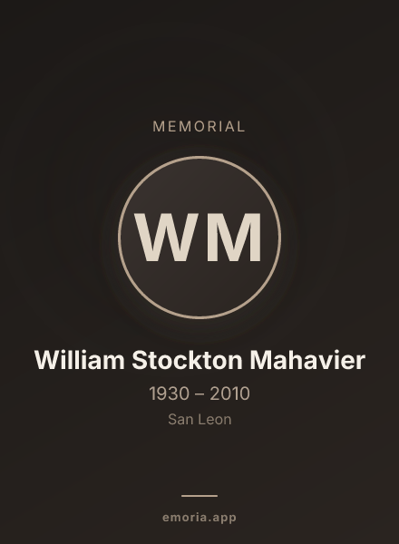 Memorial portrait of William Stockton Mahavier