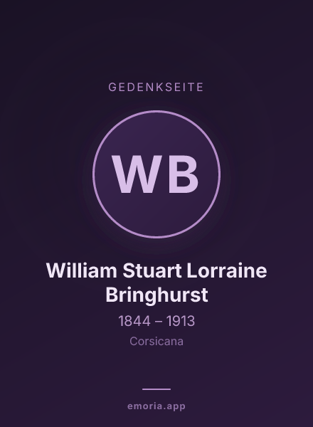 Gedenkportrait von William Stuart Lorraine Bringhurst