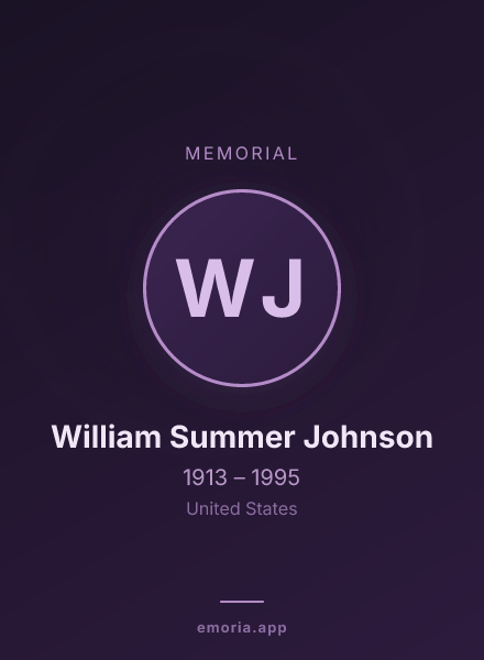 Memorial portrait of William Summer Johnson