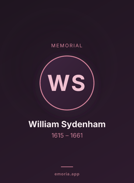 Memorial portrait of William Sydenham