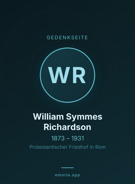 Gedenkportrait von William Symmes Richardson