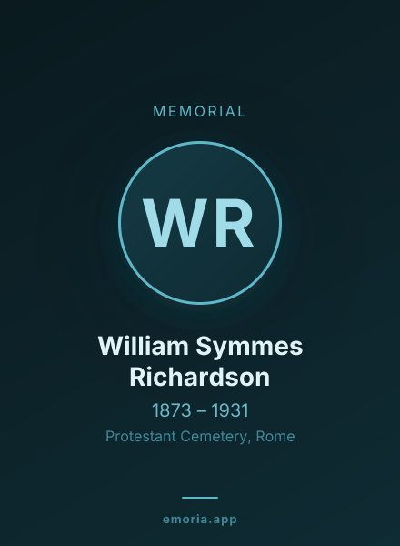 Memorial portrait of William Symmes Richardson