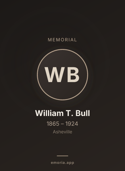 Memorial portrait of William T. Bull
