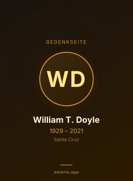 Gedenkportrait von William T. Doyle