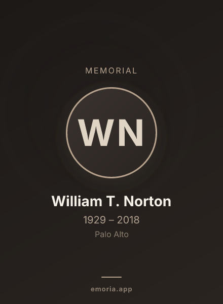 Memorial portrait of William T. Norton
