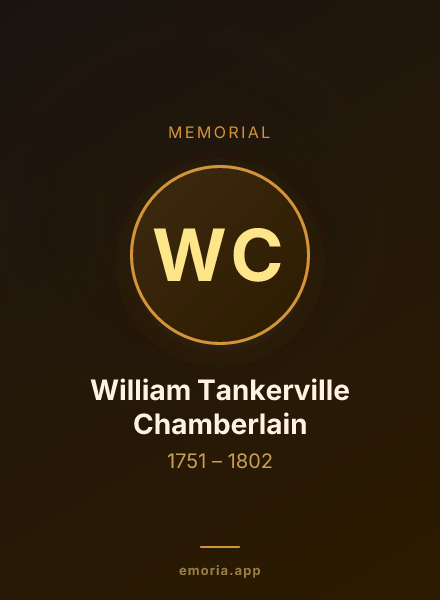 Memorial portrait of William Tankerville Chamberlain