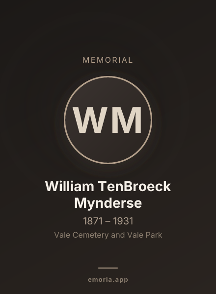 Memorial portrait of William TenBroeck Mynderse