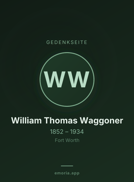 Gedenkportrait von William Thomas Waggoner