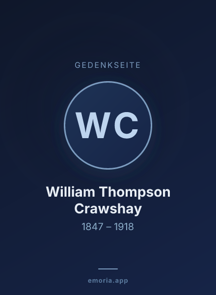 Gedenkportrait von William Thompson Crawshay