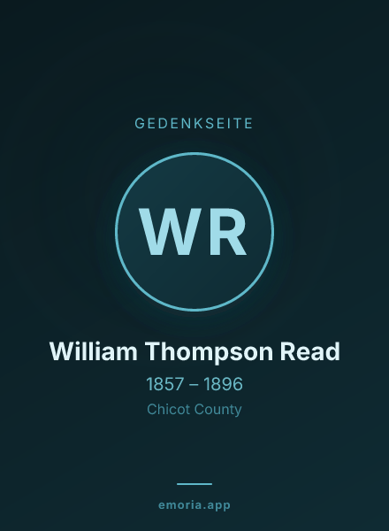Gedenkportrait von William Thompson Read