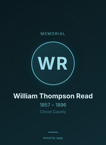 Memorial portrait of William Thompson Read