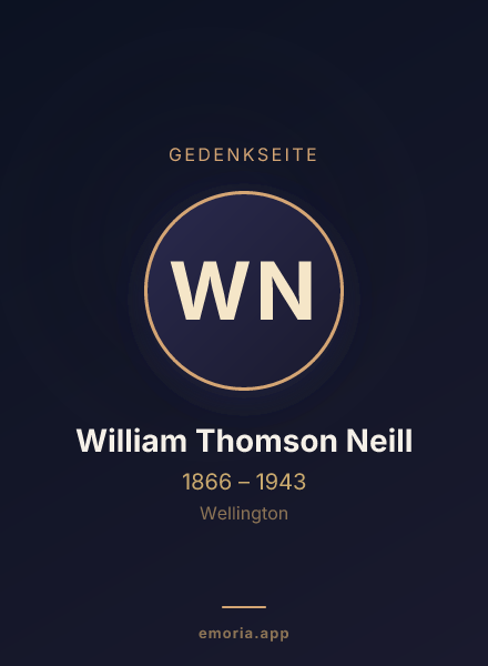 Gedenkportrait von William Thomson Neill