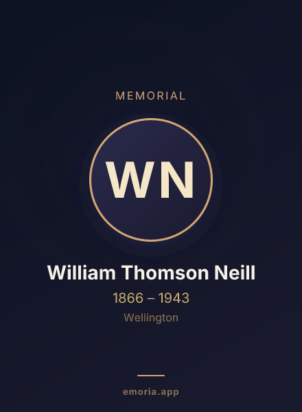 Memorial portrait of William Thomson Neill