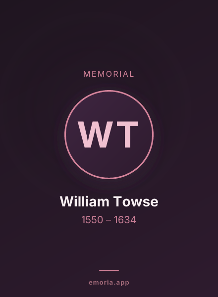 Memorial portrait of William Towse