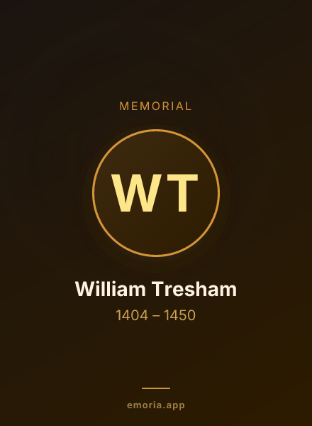 Memorial portrait of William Tresham