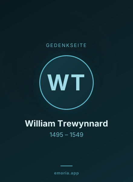 Gedenkportrait von William Trewynnard