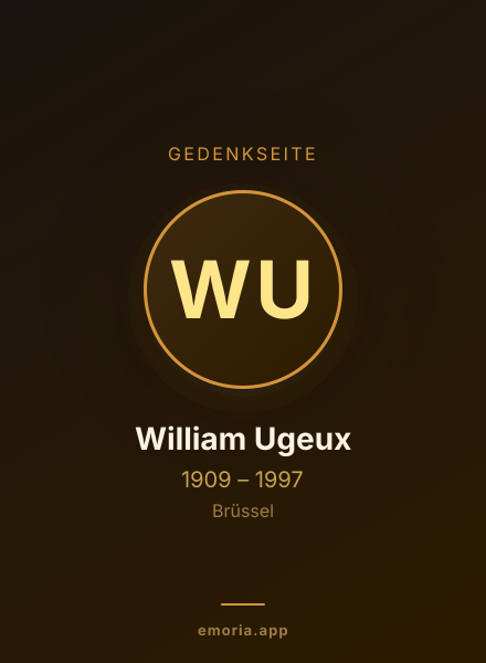 Gedenkportrait von William Ugeux