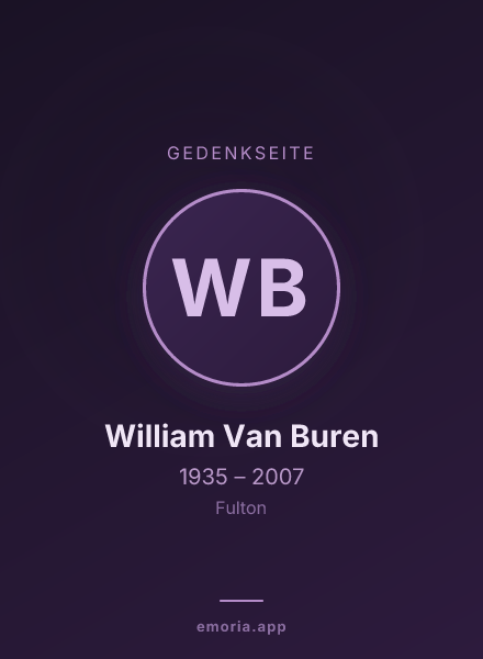 Gedenkportrait von William Van Buren