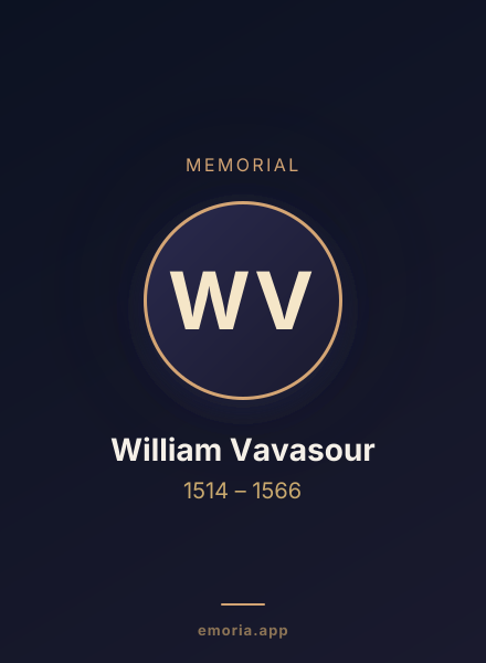 Memorial portrait of William Vavasour