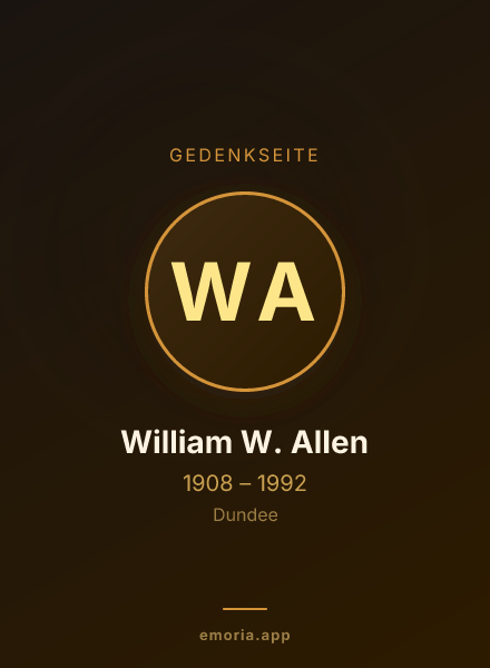 Gedenkportrait von William W. Allen