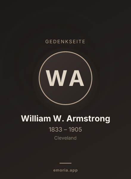 Gedenkportrait von William W. Armstrong