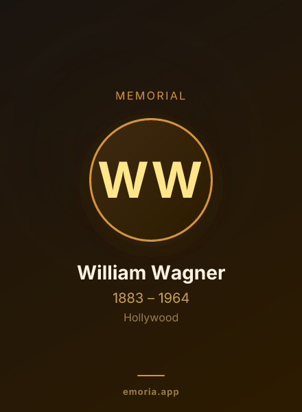 Memorial portrait of William Wagner