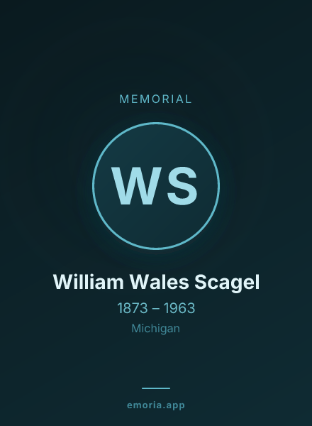 Memorial portrait of William Wales Scagel