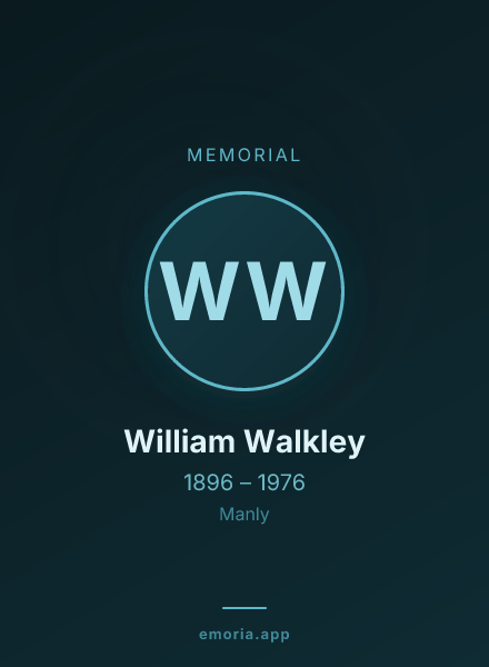 Memorial portrait of William Walkley