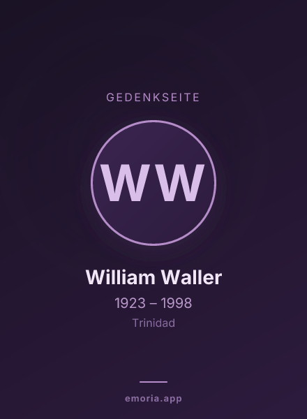 Gedenkportrait von William Waller