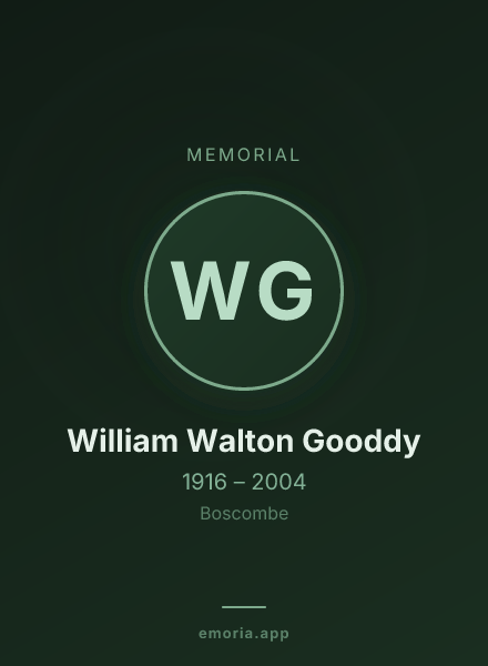 Memorial portrait of William Walton Gooddy
