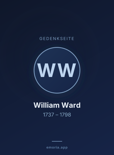 Gedenkportrait von William Ward