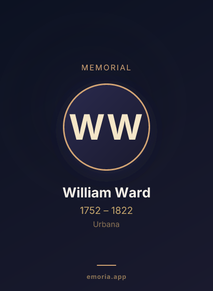 Memorial portrait of William Ward