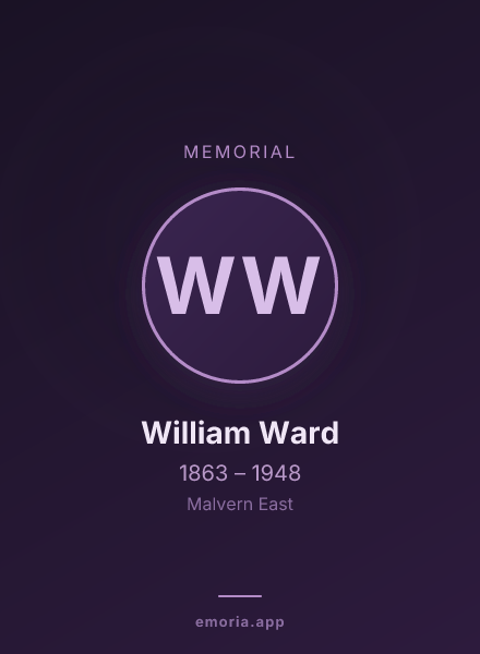 Memorial portrait of William Ward