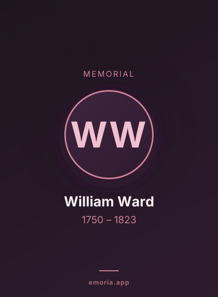 Memorial portrait of William Ward