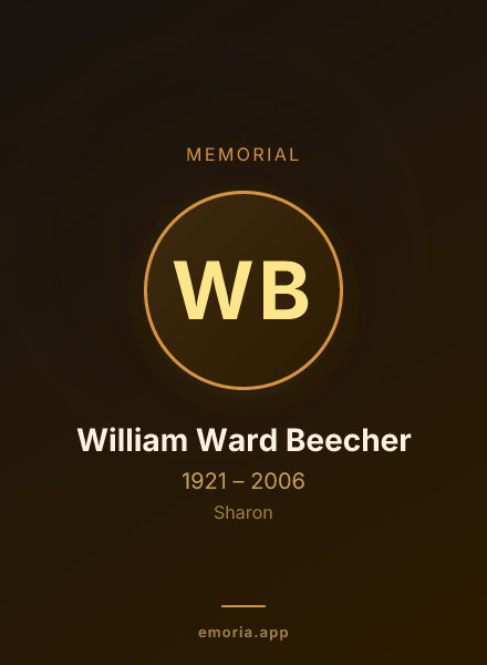 Memorial portrait of William Ward Beecher